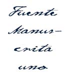 manuscrita uno
